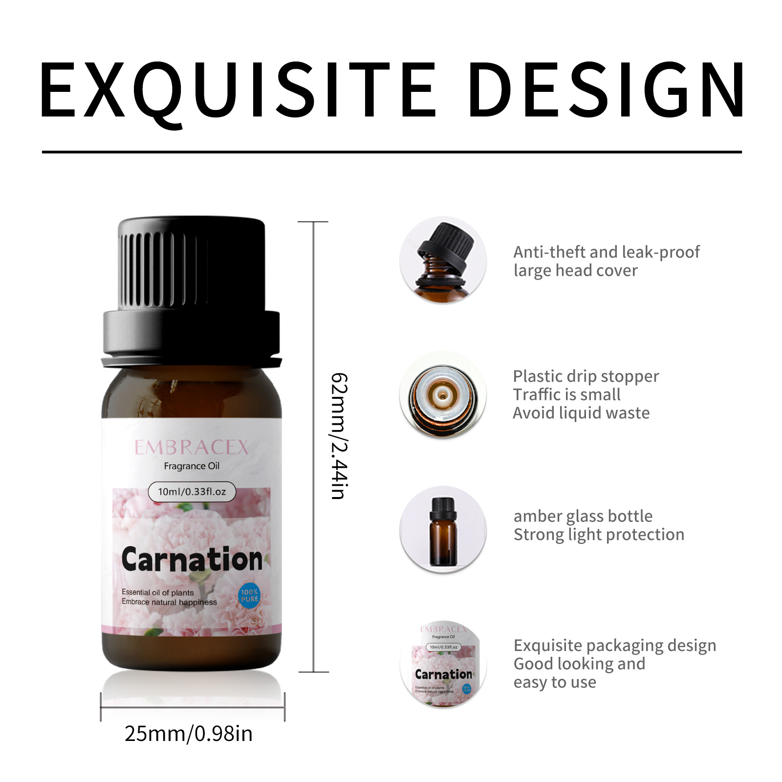 10ml Carnation Essential Oil F - Fragrance Oil 10Ml recension och pris