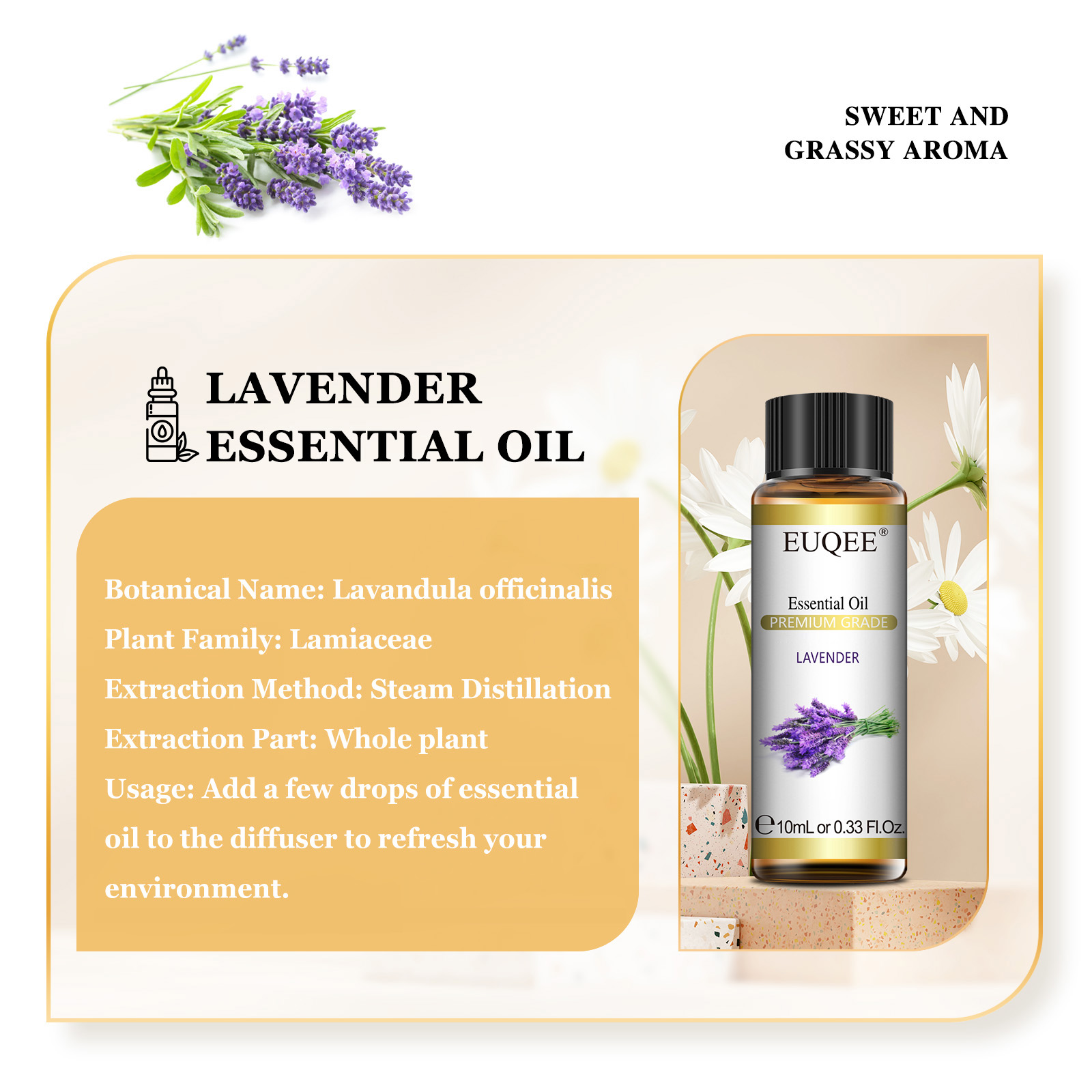 EUQEE 10ml Pure Natural Essent - Fragrance Oil 10Ml recension och pris